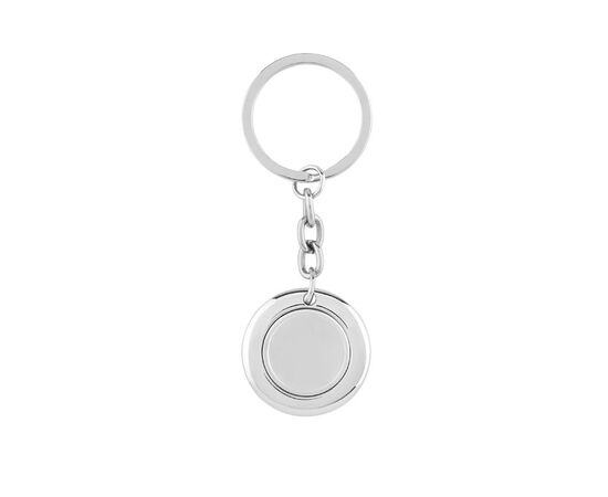 Porte-clés avec jeton aimanté Argent brillant -  MO9289-17