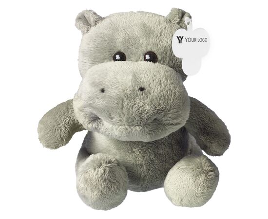Pluche nijlpaard Geraldine Grijs -  8084.003