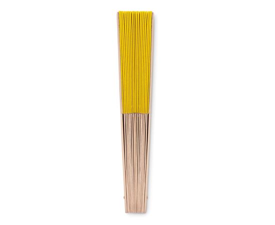 Manual hand fan wood Yellow -  MO9532-08