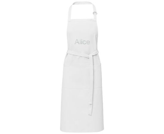 Andrea 240 g/m² apron with adjustable neck strap White - Unbranded 11333401