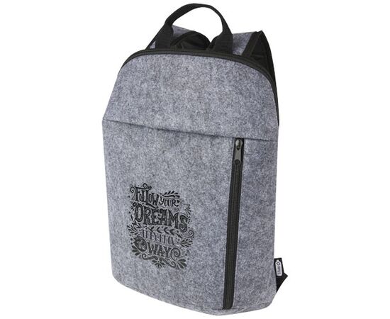 Felta koelrugzak van GRS gerecycled vilt 7 l Midden grijs - Unbranded 21074282