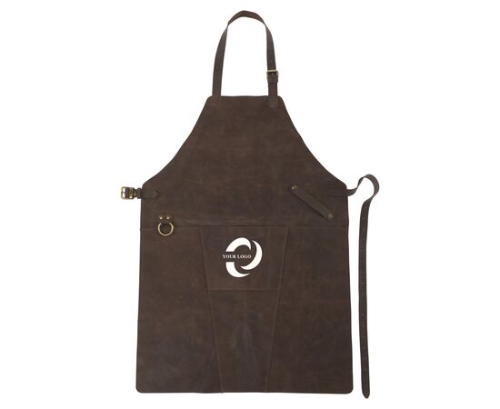Tablier en cuir reconstitué Nori Brun -  8066.011