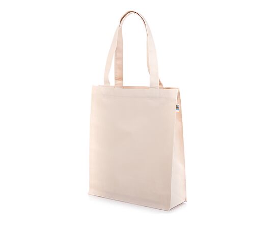 310 Gramm Fairtrade Tasche mit langen Griffen Ecru - MultiGift Fairtrade 998513