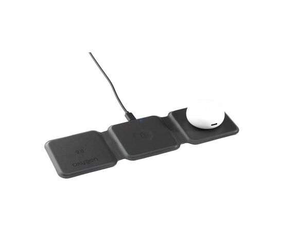 TriCharge Recycled PU Wireless Charger oplader Black -  103898