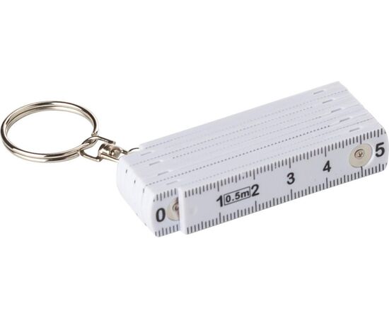 Porte-clés mètre-pliant en plastique de 50cm Holly Blanc -  710453.002