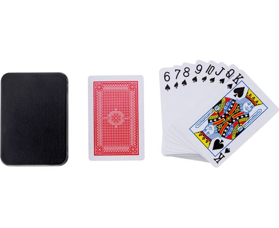 Metalldose mit Spielkarten Nathan Schwarz -  771596.001