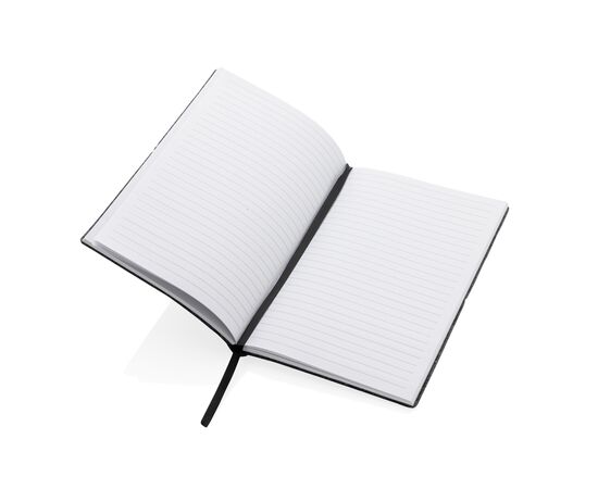 Cahier A5 à couverture souple en feutre recyclé certifié GRS Noir - XD Collection P774.471