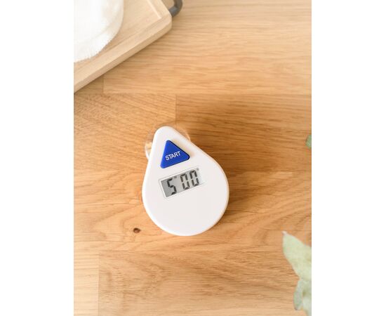 Minuteur digital de douche en ABS Kendrick Blanc -  966254.002