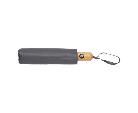 21" Impact AWARE™ RPET 190T bamboe auto open/dicht paraplu Antraciet - XD Collection P850.612