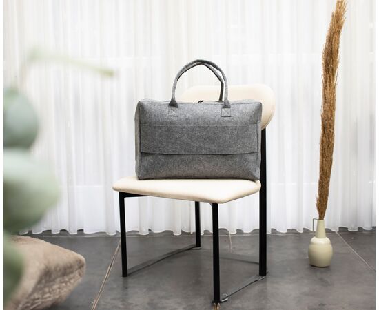 rPET felt duffle bag Savannah Grey -  970947.003