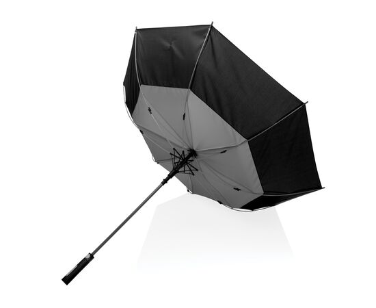27" Impact AWARE™ RPET 190T auto open stormproof paraplu Antraciet - XD Collection P850.682