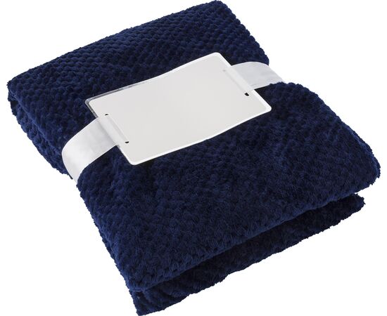 Plaid polaire flanelle gaufré en polyester Nikolaï Gris -  976631.003