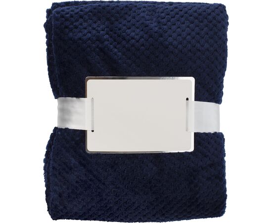 Plaid polaire flanelle gaufré en polyester Nikolaï Gris -  976631.003