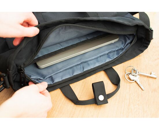 Polyester (900D) shoulder bag Dean Black -  1024154.001
