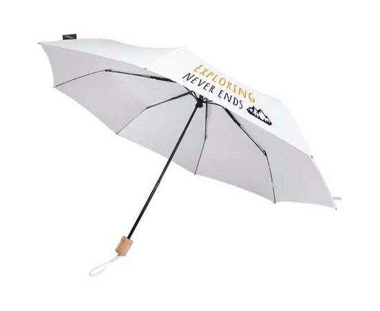 Dane 21 inch RPET paraplu Wit - Unbranded 11350801