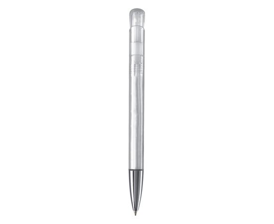 Kugelschreiber Atlas Transparent mit Metallspitze  Transparent, Weiss -  LT80827-N0401