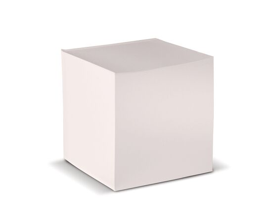 Cube block recycled paper 10x10x10cm White -  LT91802-N0001