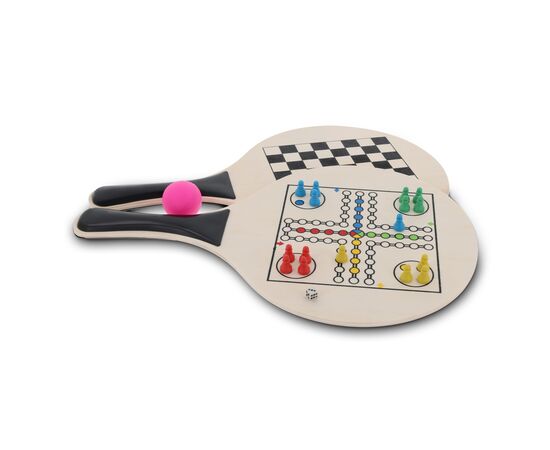 MDF Beach Tennis avec surface d'échecs Noir -  LT90781-N0002