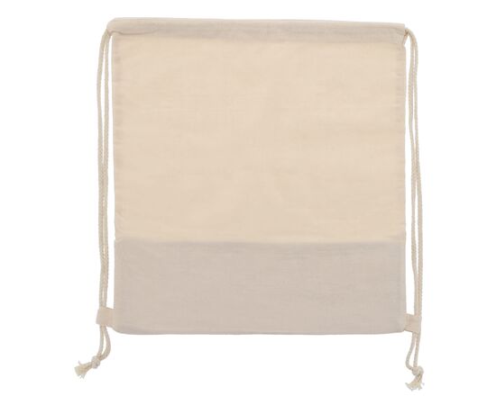 Rucksackbeutel Jute mit Baumwollschnüren 38x41cm Ecru -  LT95270-N0054
