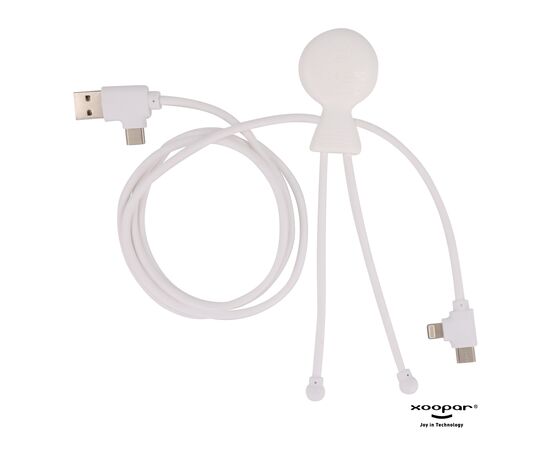 2089 | Xoopar Mr. Bio Long Power Delivery Cable with data transfer Weiß - Xoopar LT41007-N0001