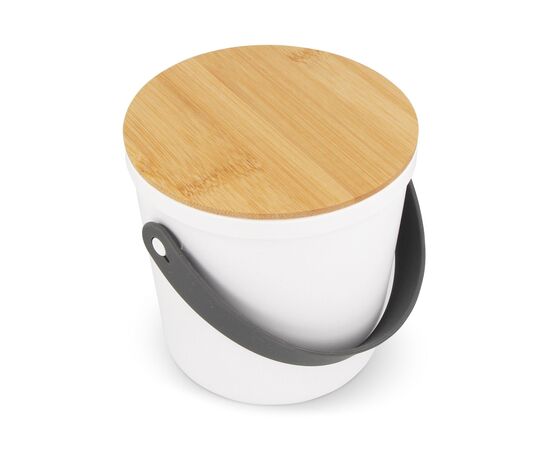 Lunch Containers R-PP &amp; Bamboo White -  LT90417-N0001