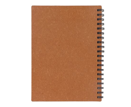 Notebook gerecycled leer Midi Licht bruin -  LT92069-N0052