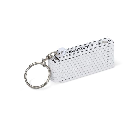 Règle calibrée pliable anneau 0,5m Blanc -  LT90200-N0001