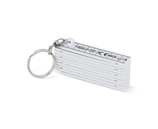 Règle calibrée pliable anneau 0,5m Blanc -  LT90200-N0001