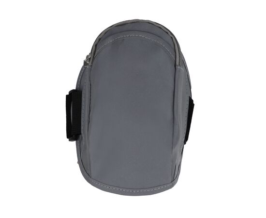 Reflective valuables sports armband with pouch Grey -  LT90902-N0061