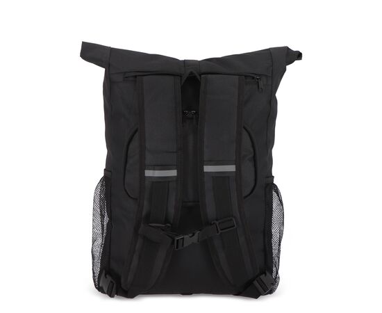 R-PET 600D Rolltop fietsrugzak 20L Zwart -  LT95351-N0002