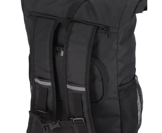 R-PET 600D Rolltop fietsrugzak 20L Zwart -  LT95351-N0002