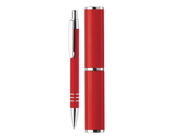 Kugelschreiber in Köcher Rot -  LT80536-N0021