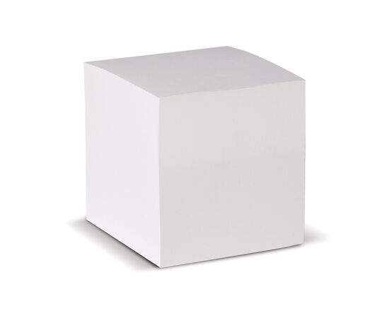 Quadratischer Zettelblock weiß 9x9x9cm Weiß - empty LT91700-N0001