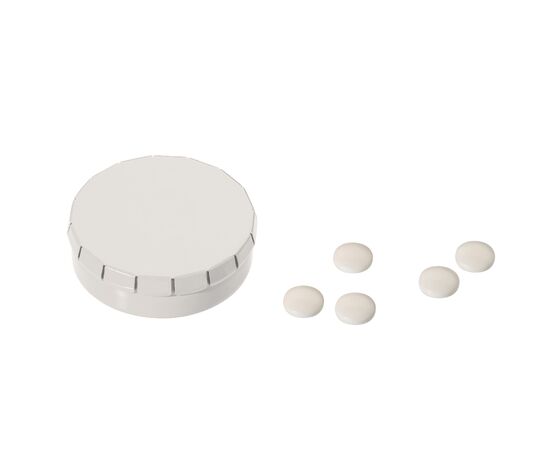 Boite de bonbons métal Blanc -  LT91794-N0001