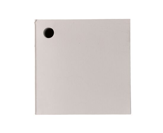 Cube pad with hole, 10x10x10cm White - empty LT91801-N0001