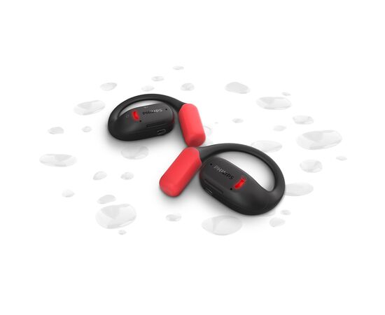 TAA6709| Philips Sports Earphones open-ear with built-in visibility light Black - Philips Audio LT42257-N0002