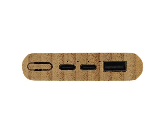 Powerbank Bamboo 5000 mAh Natuur -  LT95513-N0094