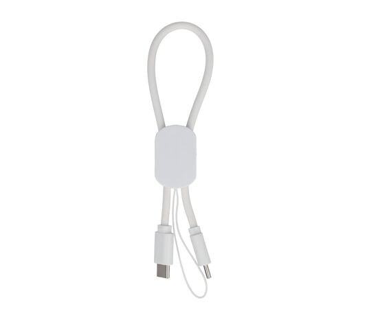 Câble USB-C format porte-clés 60 W  Blanc -  LT95663-N0001