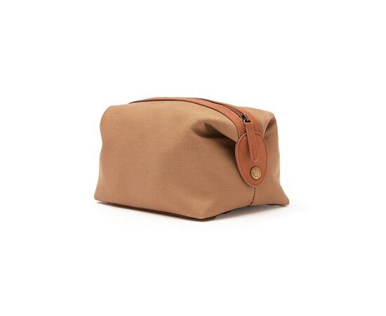 VINGA Sloane toiletry bag RCS recycled polyester Brown - Vinga 560141