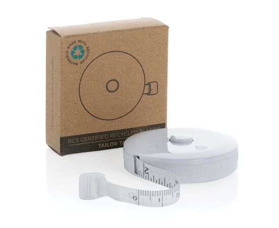 RCS gerecycled plastic meetlint Wit - XD Collection P110.023