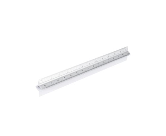 Aluminium driehoeks liniaal Zilver - XD Collection P165.132
