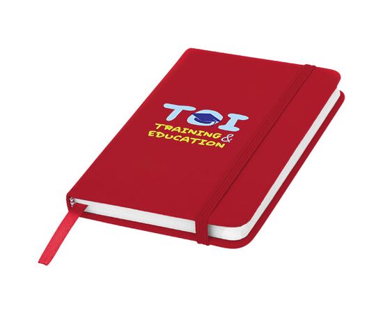 Carnet de notes A6 Spectrum à couverture rigide Rouge - Unbranded 10690502