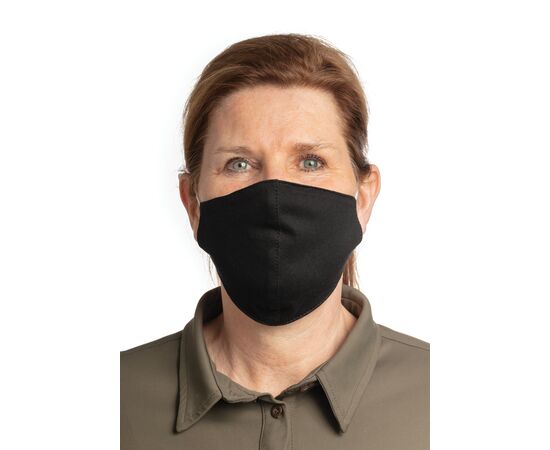 Wiederverwendbare 2-lagige Baumwoll-Gesichtsmaske Schwarz - XD Collection P265.891