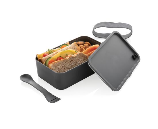 Boîte à Lunch en PP avec cuichette Antracite - XD Collection P269.592