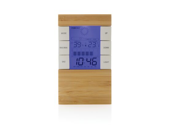 Utah RCS rplastic and bamboo weather station Brown - XD Collection P279.419