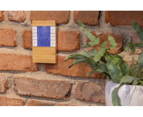 Utah RCS rplastic and bamboo weather station Brown - XD Collection P279.419