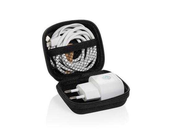 Boost RCS reycled PET 20W type C 2 pcs charging set Black - XD Collection P301.2501