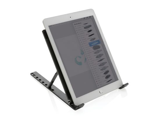 Support ordinateur/tablette en aluminium recyclé RCS Terra Gris - XD Xclusive P301.652