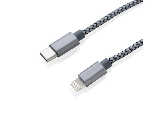 3-in-1 gevlochten nylon kabel Grijs - XD Collection P302.232