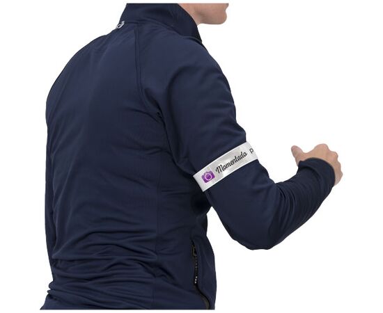 Brassard slap RFX&#8482; réfléchissant de 44 cm en PVC Blanc - RFX™ 1PR00301